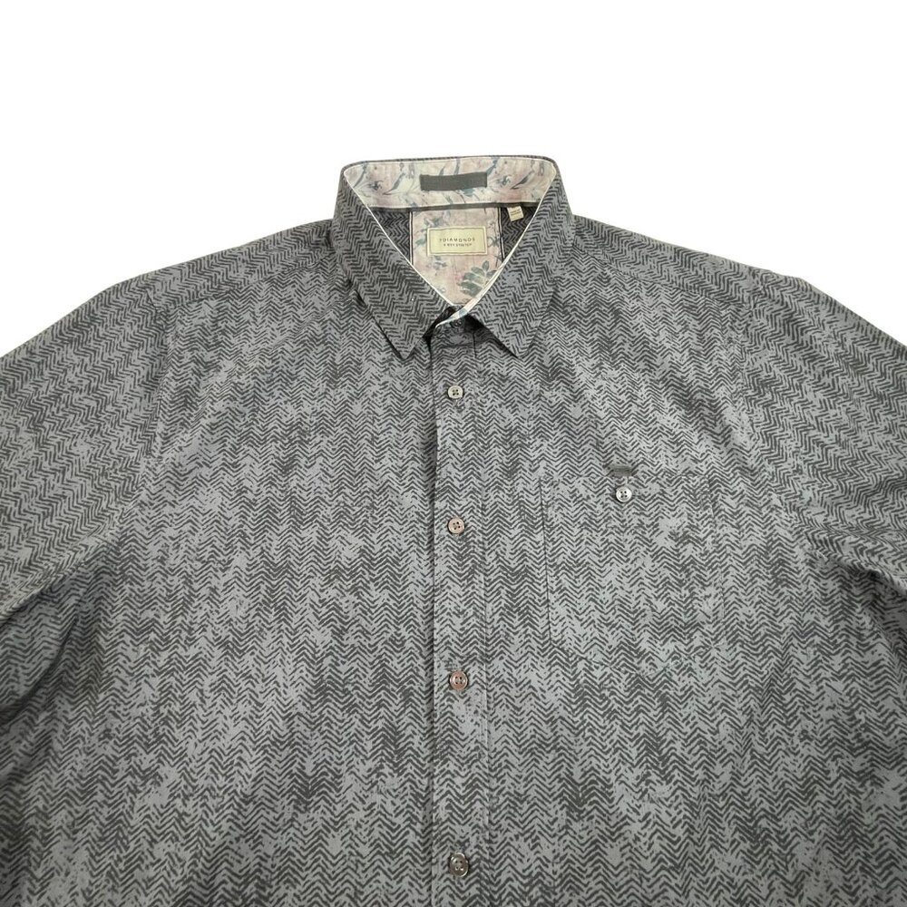 7 Diamonds 4 Way Stretch Ultra Waves Woven Shirt Mens XL Performance Pocket